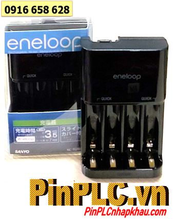 Eneloop NC-TGR01 _Máy sạc pin Eneloop NC-TGR01 sạc nhanh 3,5giờ với 04 rảnh, sạc 2-4 pin AA, AAA |HẾT HÀNG